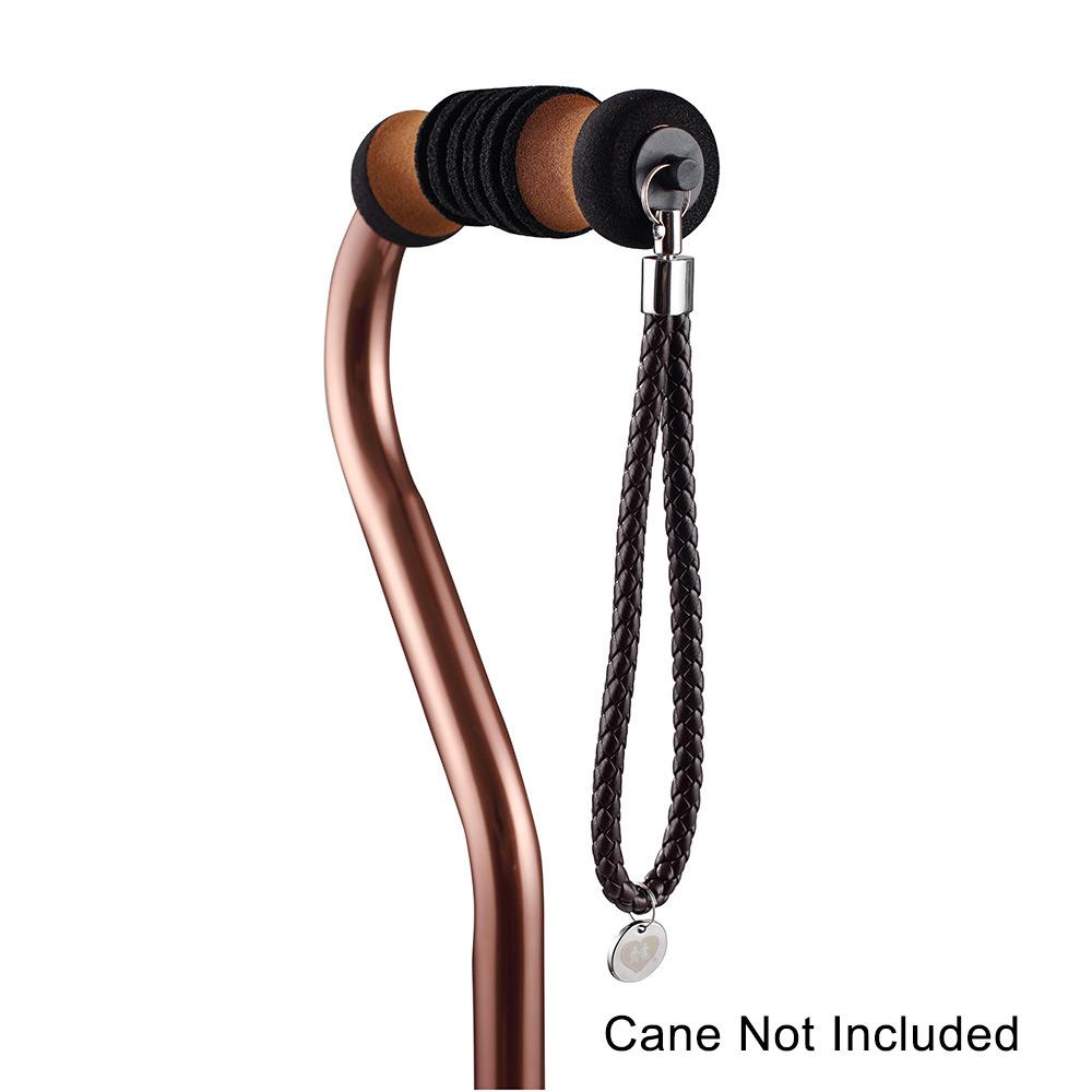 Brown Leather Offset Strap - For Offset Canes Only