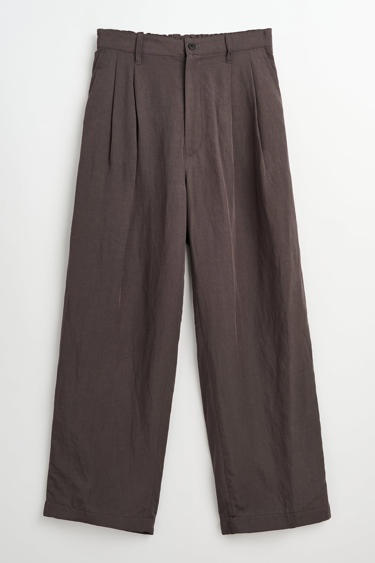 ssstein Rayon / Linen Wide Easy Trouser Charcoal