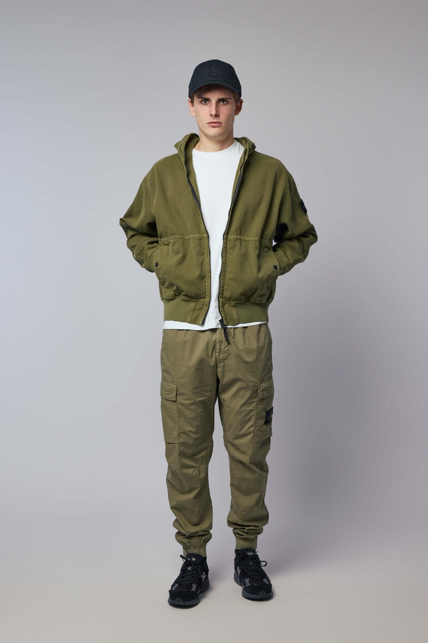Oversized Fit Zip-up Hooded Jacket
