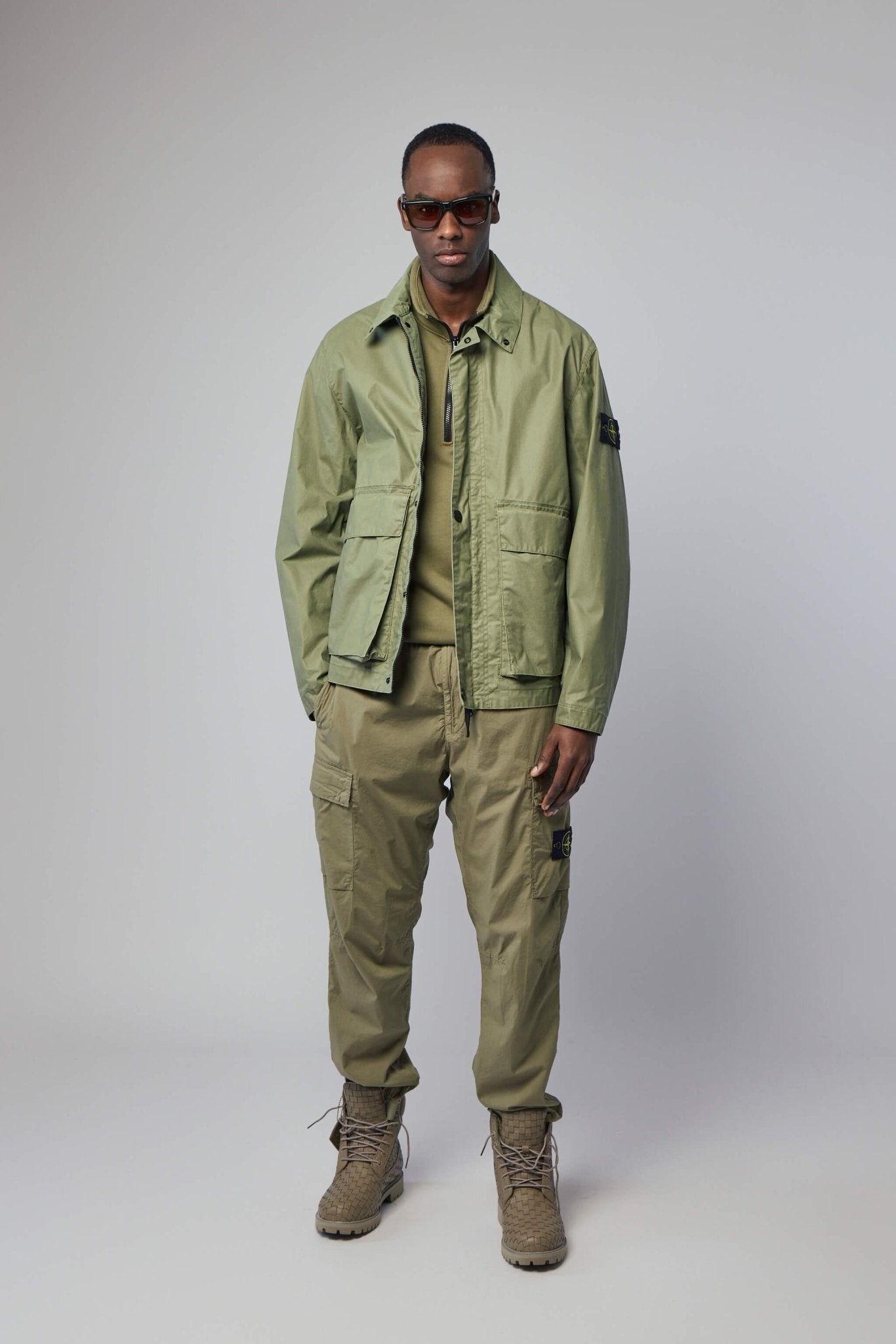 Coach Jacket with Pigmented Wax Coating