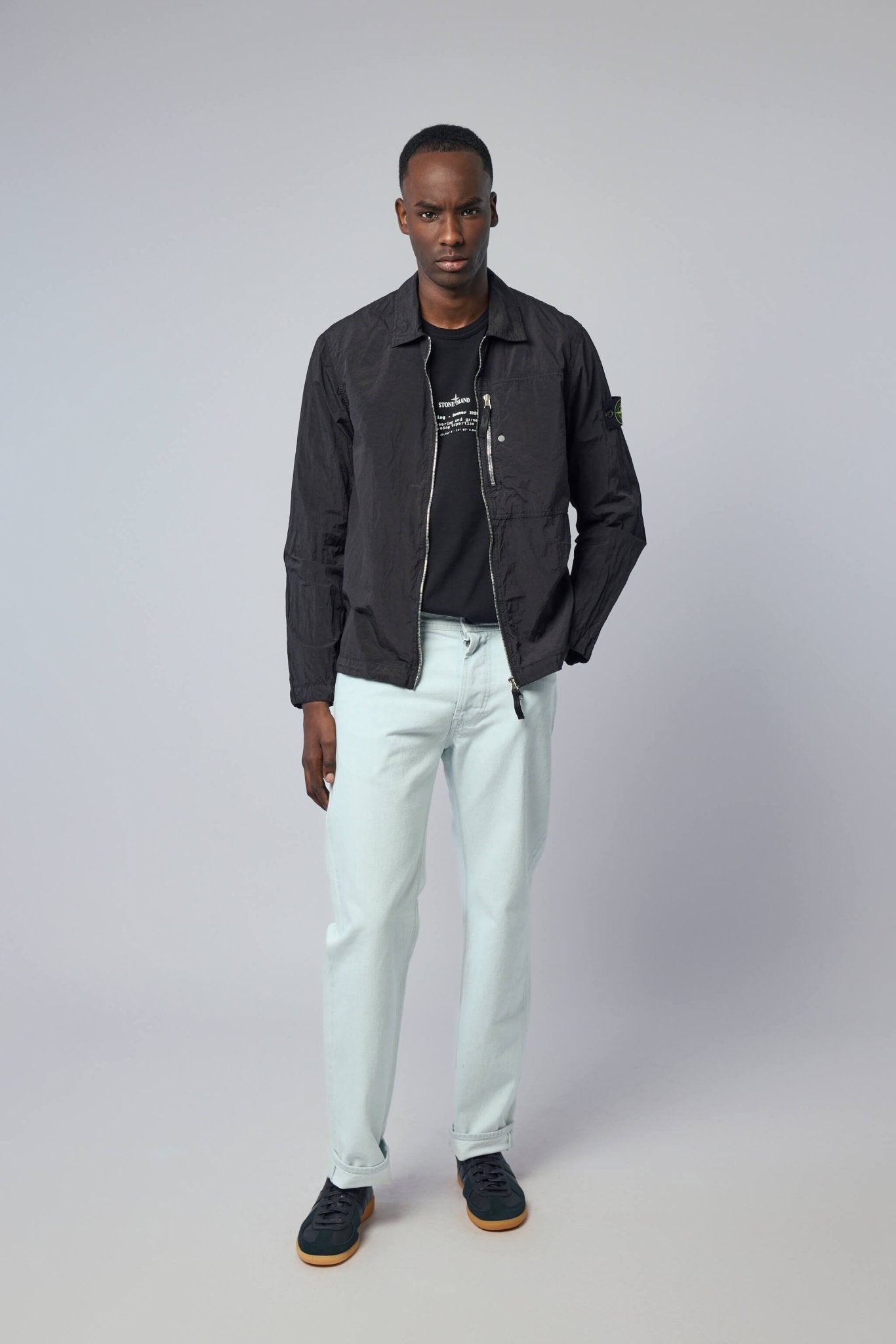 Regular Fit Overshirt with Zip Pocket
