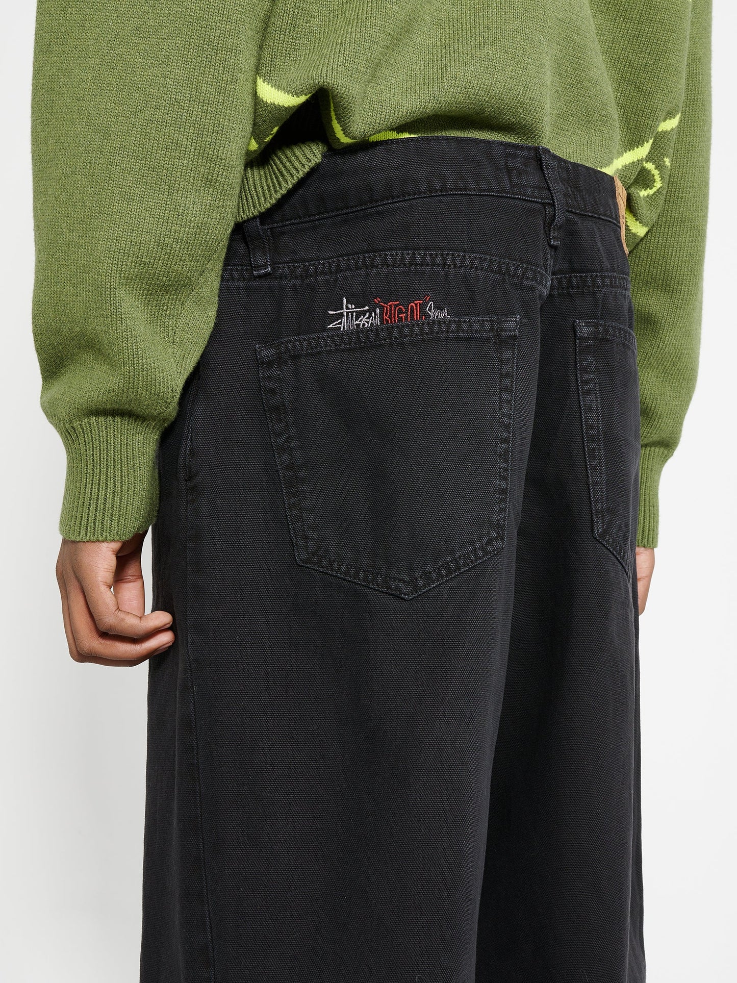 Stüssy Washed Canvas Big Ol’ Jeans Black