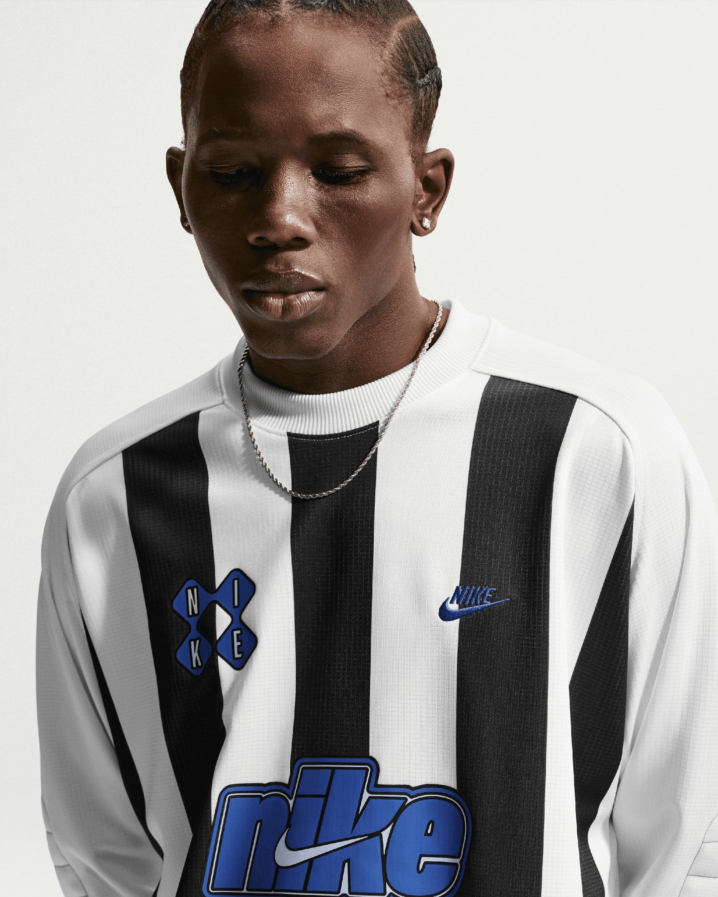 Jersey T-Shirt de rayas Relaxed de manga larga Nike Sportswear Club Goalie para hombre