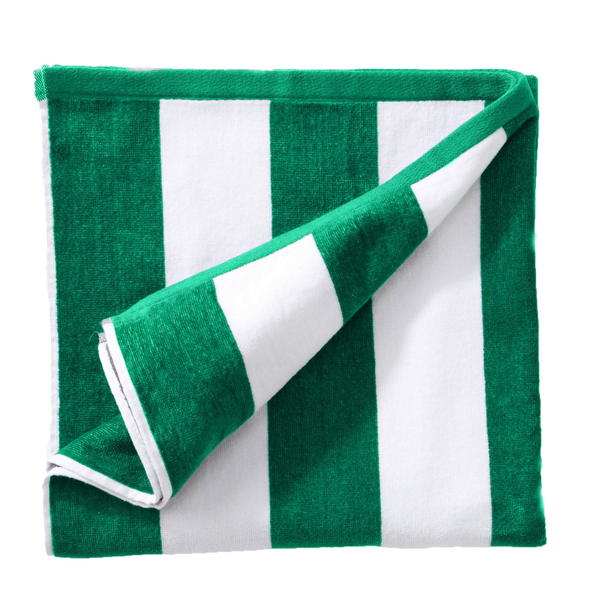 Cotton Velour Cabana Stripe Beach Towel - Novia Collection