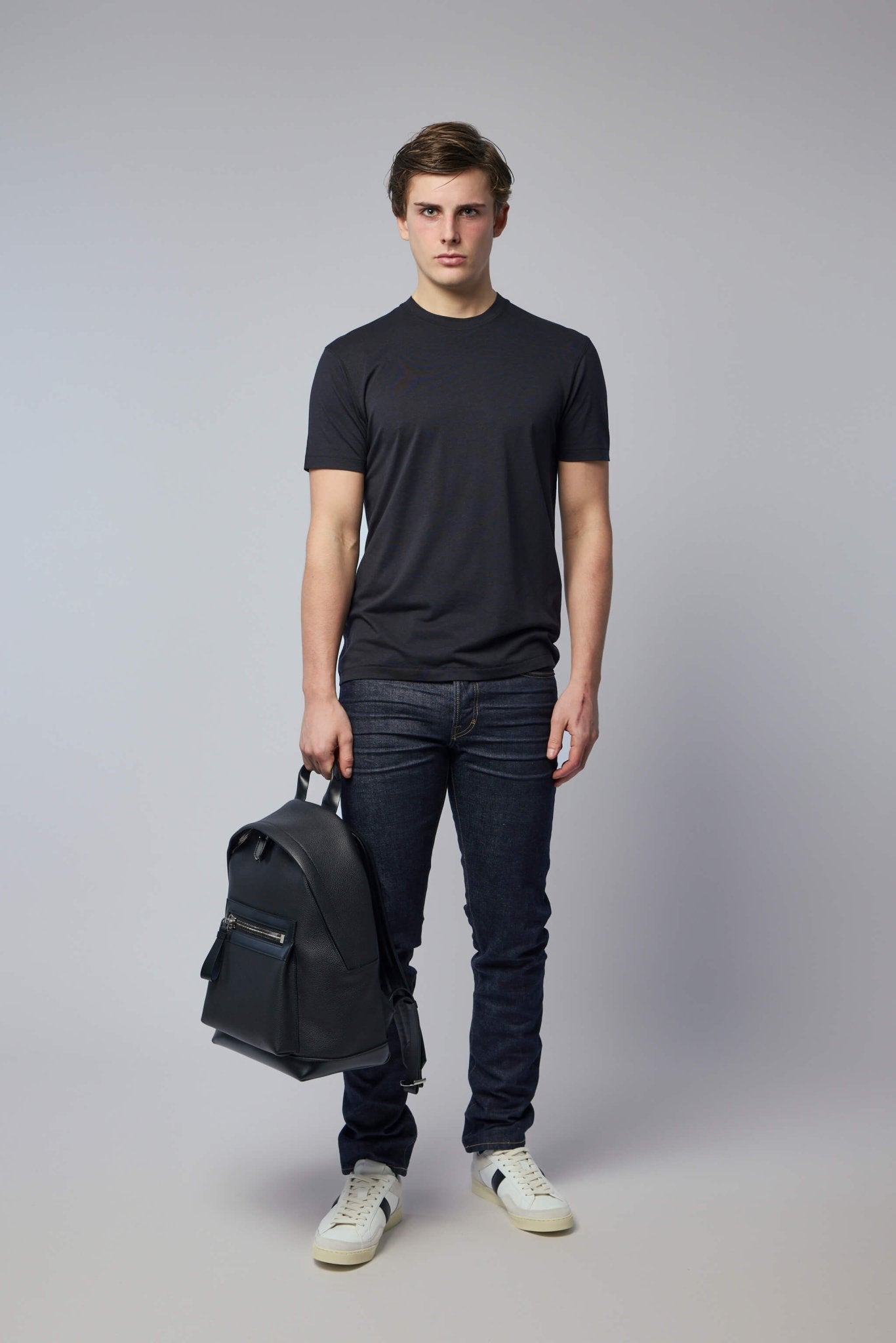 Lyocell Cotton Crew Neck T-shirt