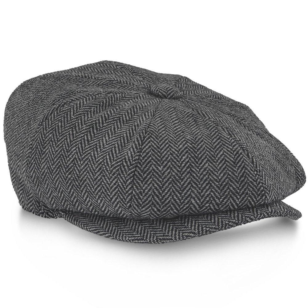 Shelby - Walrus Hat Wool Blend 8 Panel Newsboy Cap