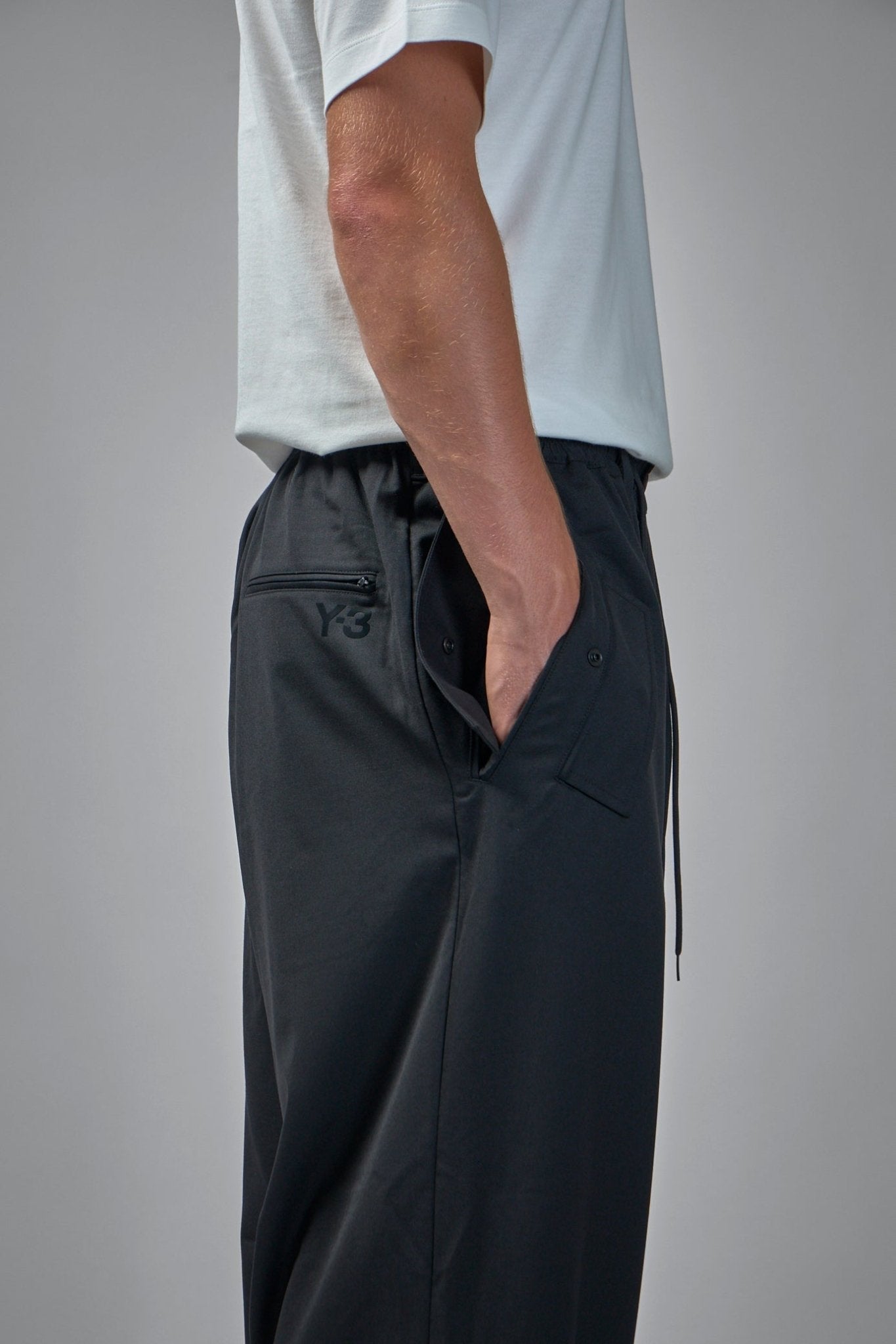 Cuffed Track Wide-leg Pants