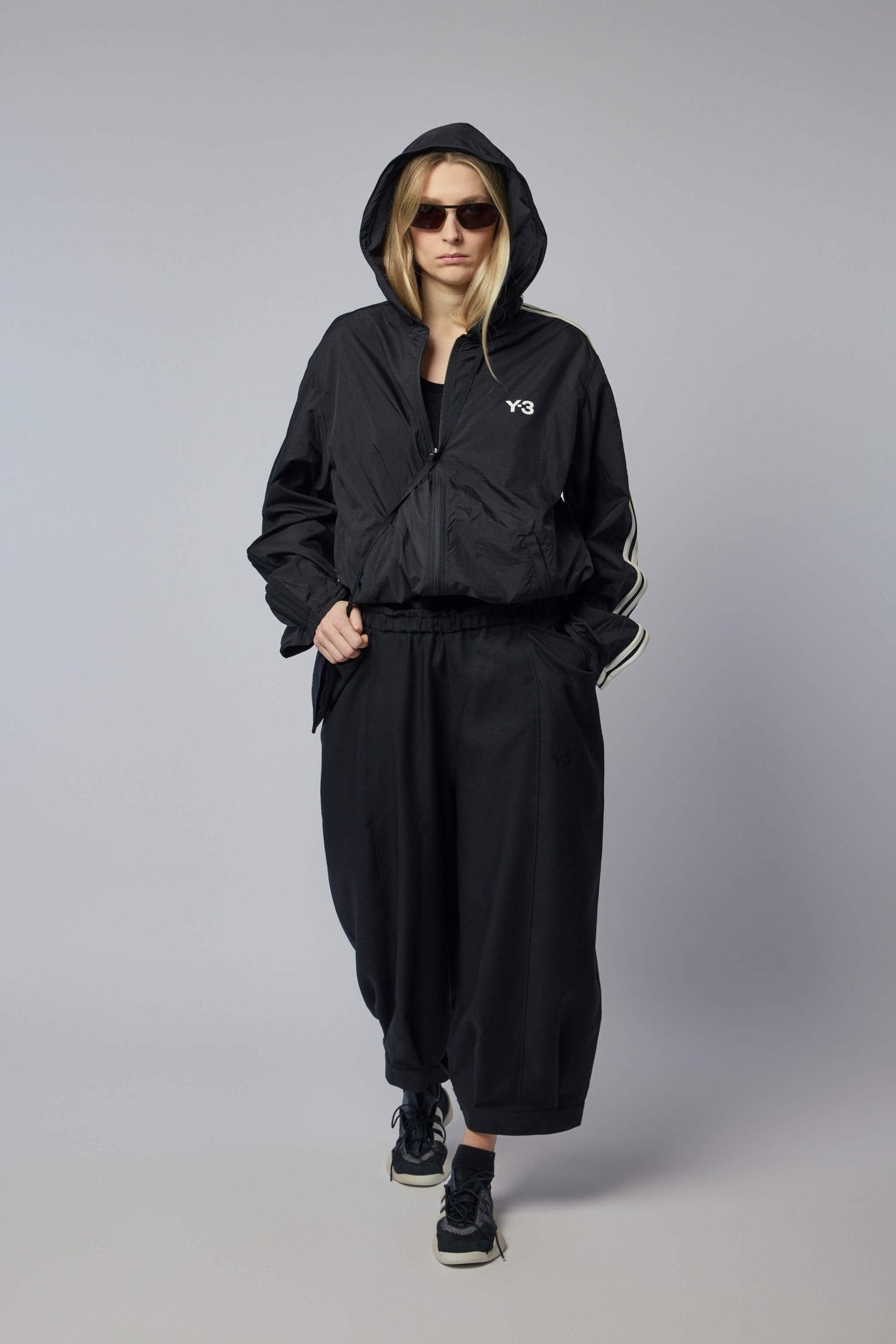 Nylon Wired 3-stripes Track Top