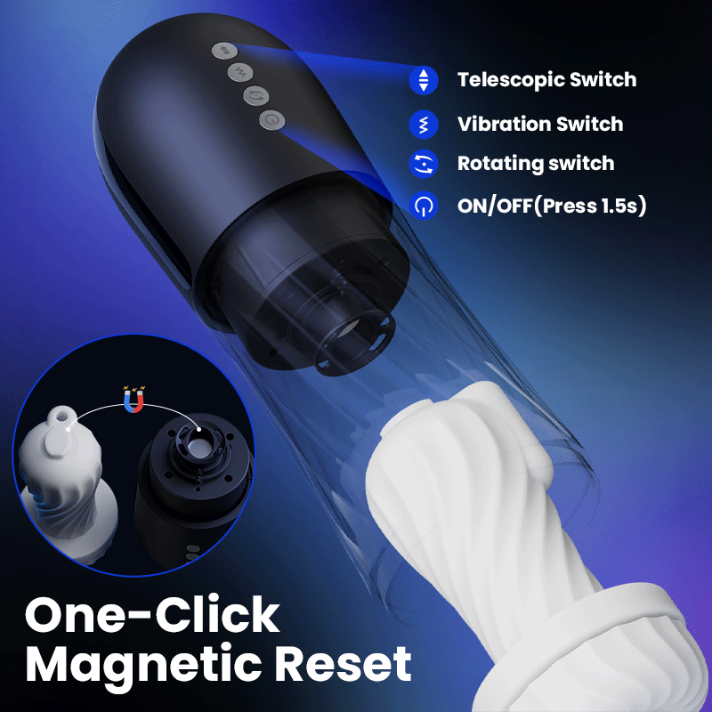 Dreamer - Glans and corona stimulation 3 Rotating 5 Thrusting 5 Vibrating Heating Male Stroker