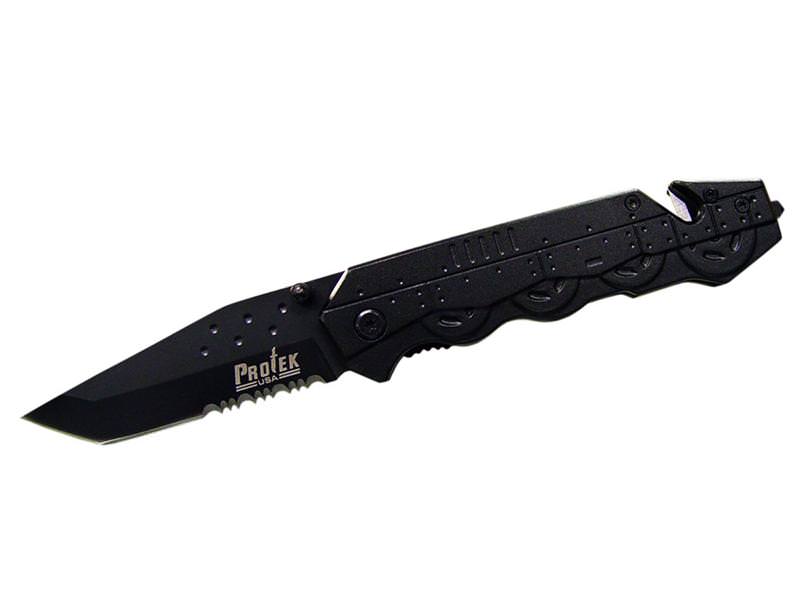 Tactical Tank Handle Rescue Spring Assisted knife