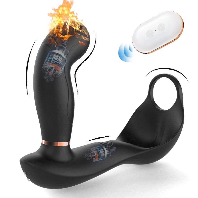 Bill 7X7 Vibrating & Pulsating Balls& Heating Teasing Butt Plug with Cock Ring - Cock Ring product image for intimate wellnes