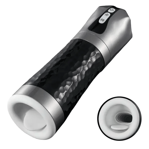 Harley - 5 Squeezing Sucking 10 Vibrating Masturbator Male Sex Toy - Male Masturbator product image for intimate wellness and