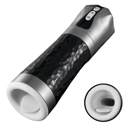 Harley - 5 Squeezing Sucking 10 Vibrating Masturbator Male Sex Toy - Male Masturbator product image for intimate wellness and