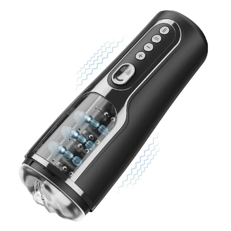 Fenia - 66 Massage Rollers Thrusting Vibrating Masturbator - Male Masturbator product image for intimate wellness and persona
