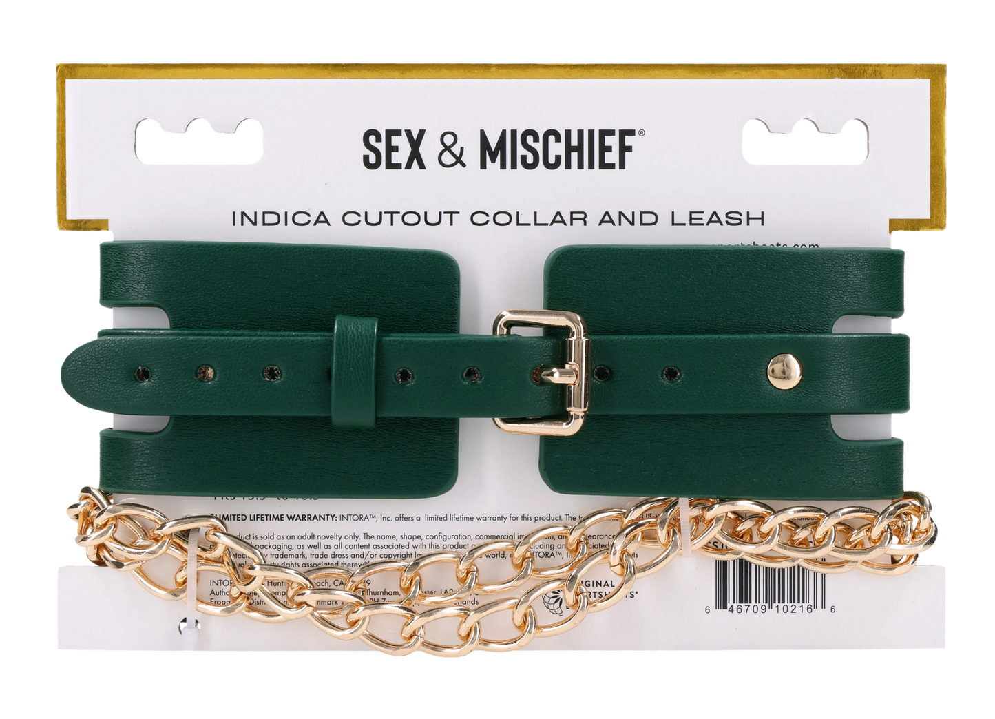 Indica Cutout Collar and Leash