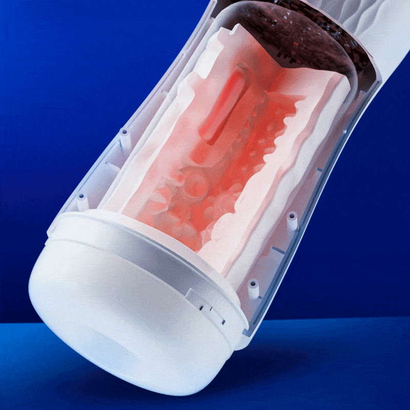 Acmejoy - Language Voice Male Stroker Masturbator With Heated Base, 5 Suction 10 Vibration