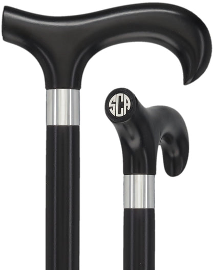 Custom-Engraved Wooden Cane: Choose Color & Personalize