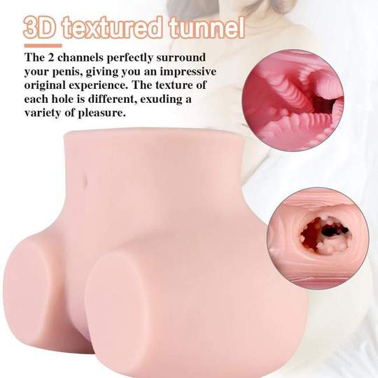 4.36lb Garnet Swollen Pussy Dual Holes Doggy Style Charming Realistic Buttock