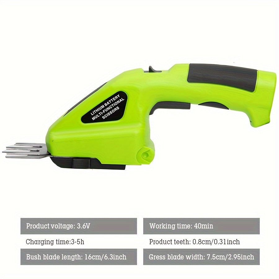 Cordless 2-in-1 Grass Shear & Hedge Trimmer