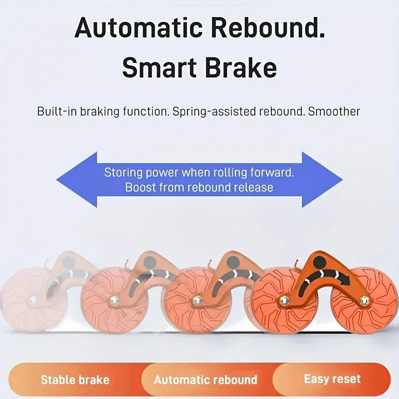 Rapid Rebound Abdominal Exercise Wheel - Dual-Wheel Design