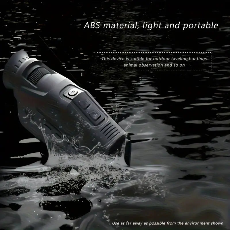 ABS R11 Night Vision Monocular - All Black Vision, 5x Digital Zoom, 984ft Range, 1080P Video, USB Charging