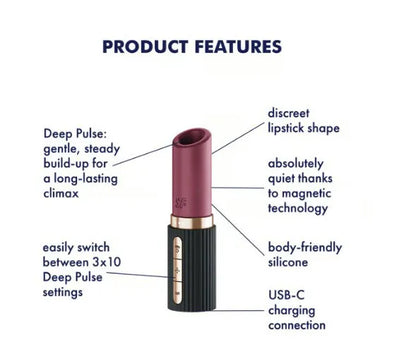 Deep Kiss – Discreet Pressure Wave Air Pulse Vibrator