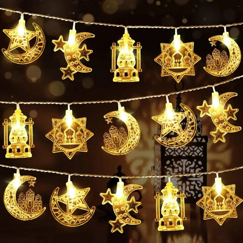 1.5M EID Mubarak LED String Lights