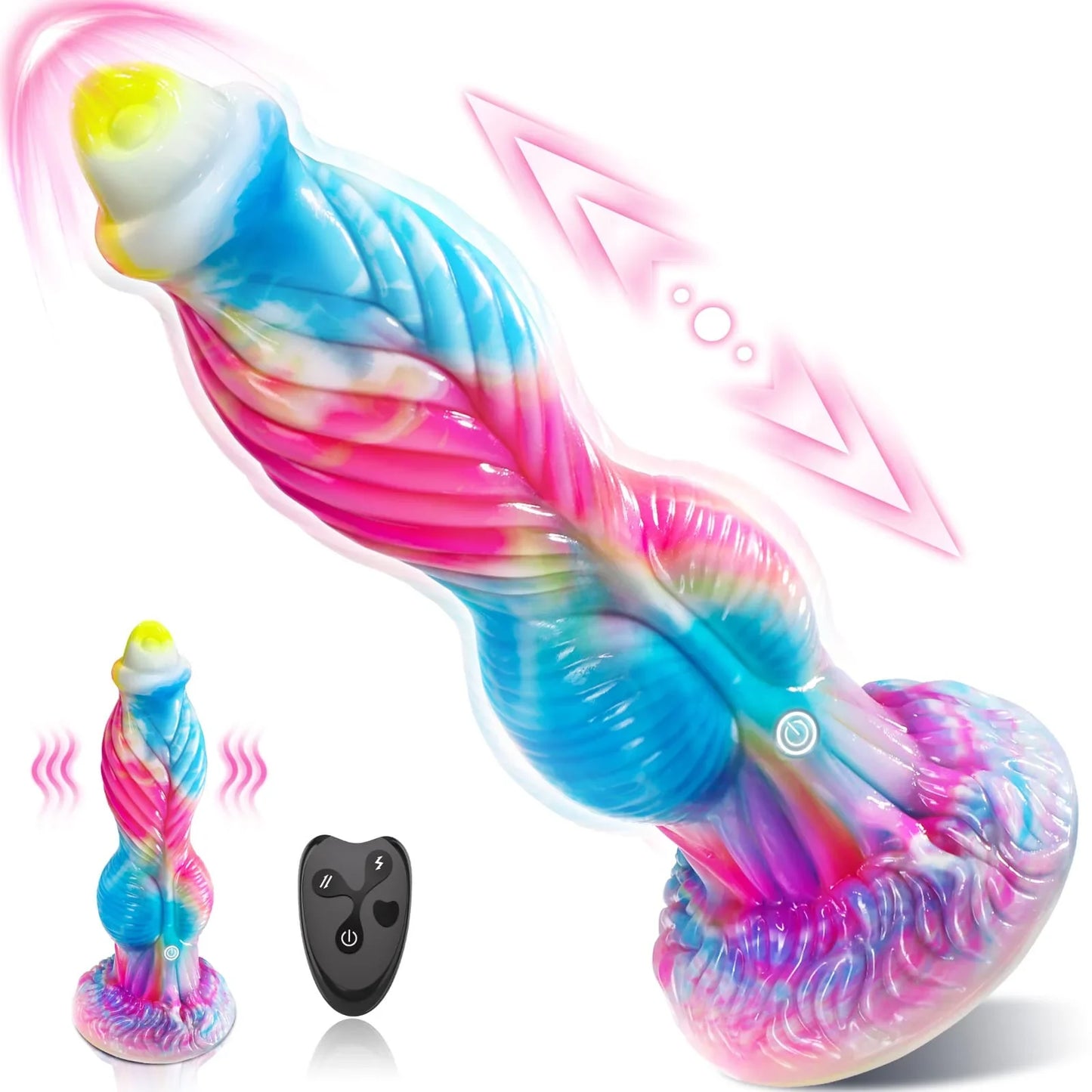 10.2 inch Fantastic 3 in 1 Realistic Huge dildo Vibrator Sex Toy - Vibrator product image for intimate wellness and personal