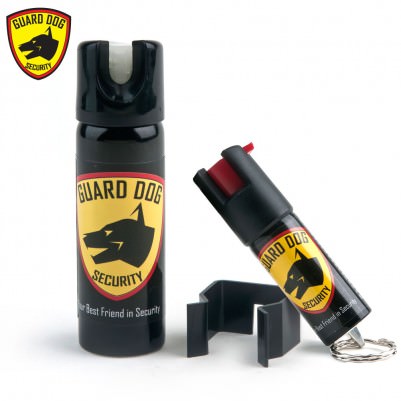 Red Home & Away Protection Kit Pepper Spray - 1/2 oz Keychain + 3 oz - TOPHATTER'S ARMORY DEALS