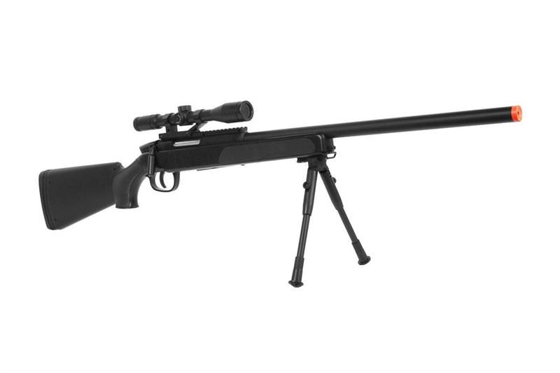 415 FPS Airsoft Bolt Action Sniper Rifle - Scope & Bi-Pod - TOPHATTER'S ARMORY DEALS
