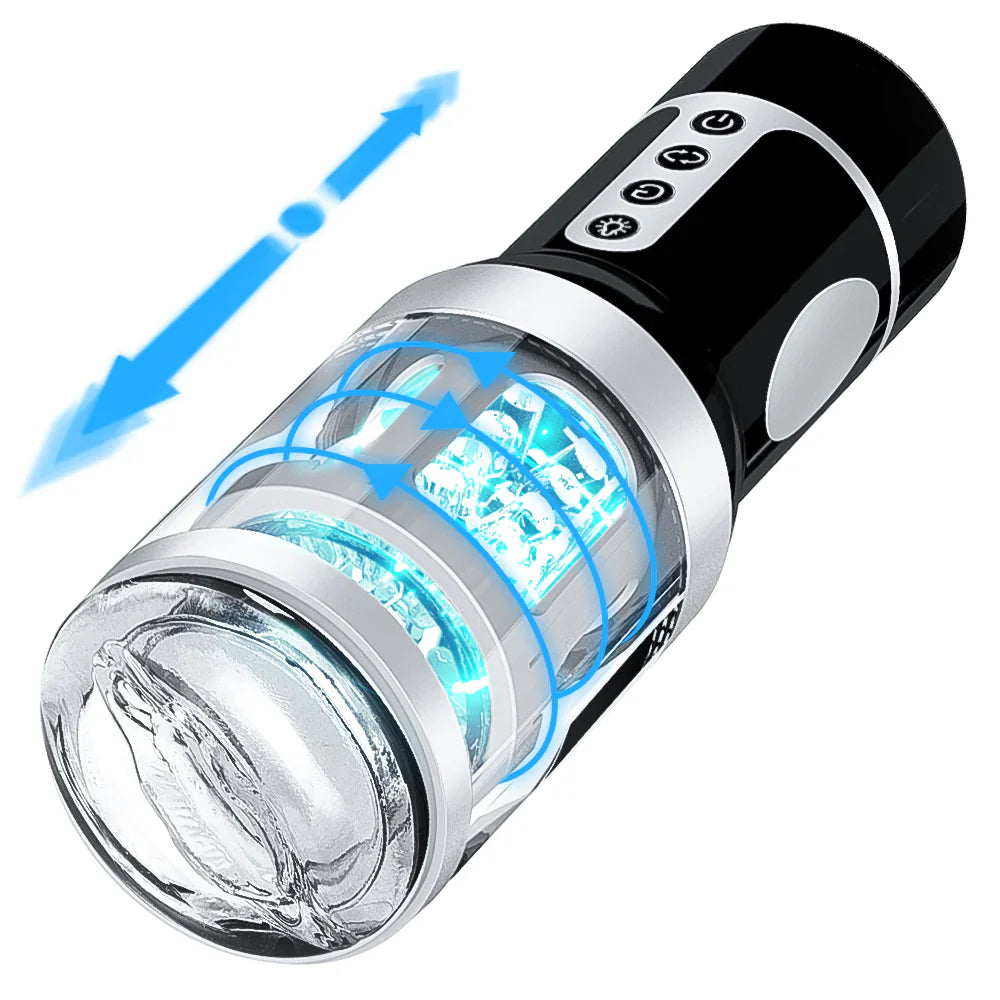 Automatic Male Masturbator Telescopic Rotation Voice Silicone Masturbation Sex Toys - Male Masturbator product image for inti