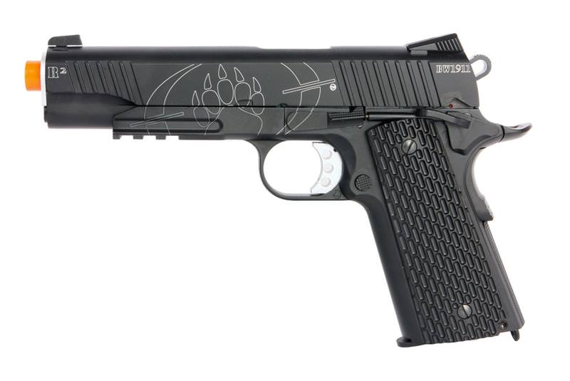 Blackwater Full Metal 1911 R2 Tactical CO2 Blowback Airsoft Pistol - TOPHATTER'S ARMORY DEALS