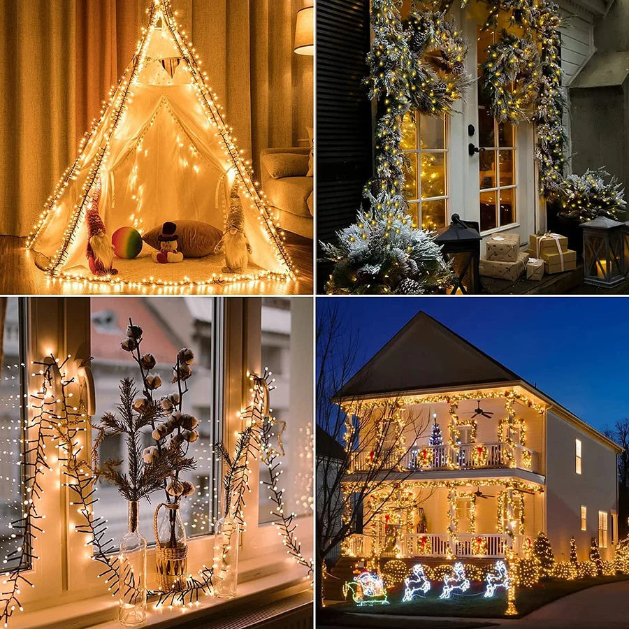 LED Firecrackers Christmas String Lights