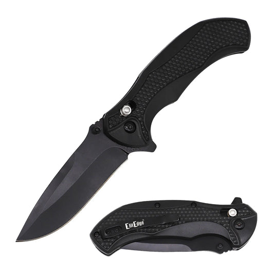 4.75" Closed Black Spring Assisted Axis Lock Folding Knife