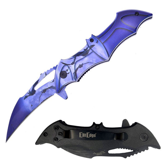 Dark Bat Spring Assisted Pocket Folding Knife