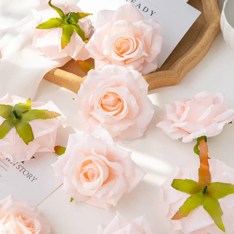 100PC 10CM Artificial Garden Roses