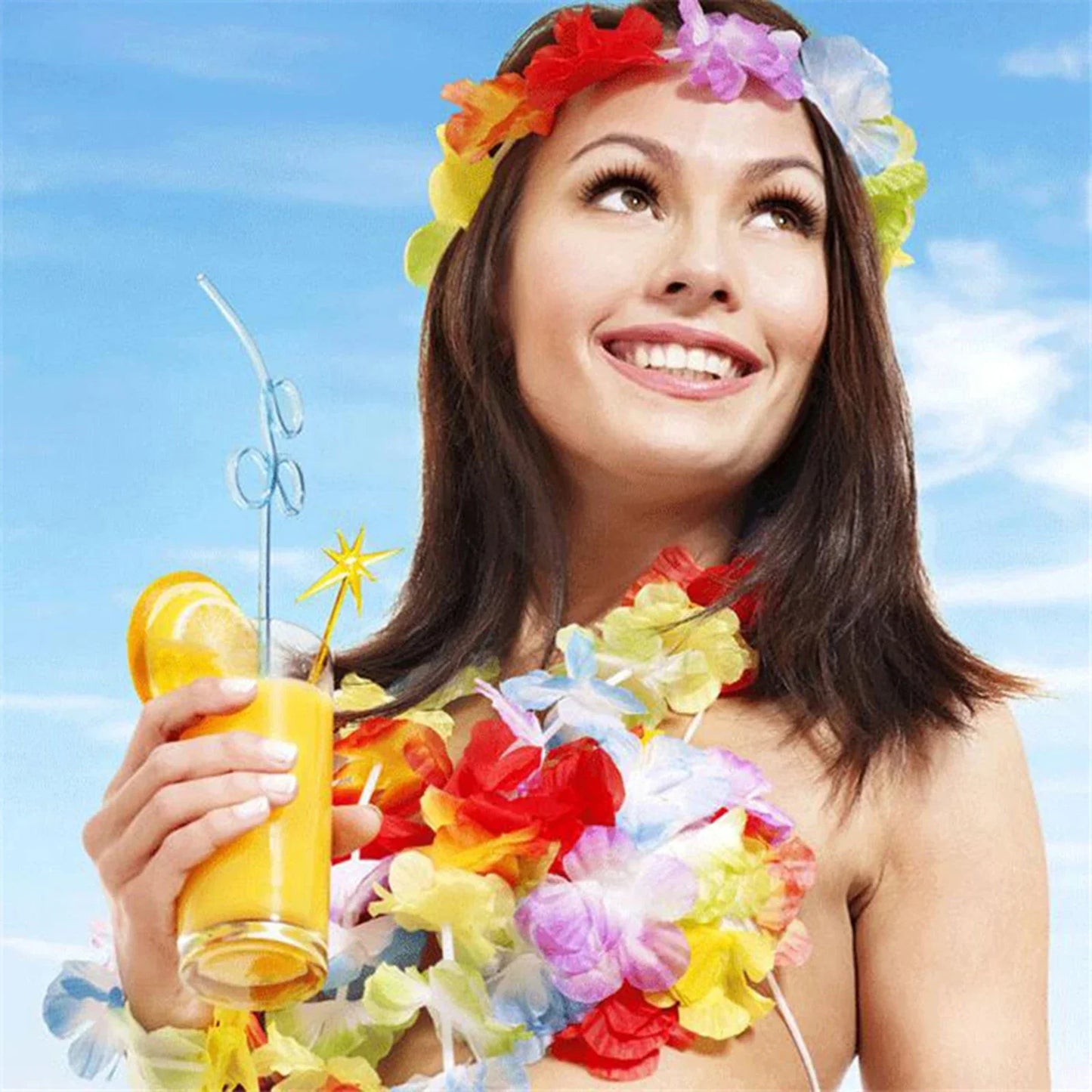100pcs Hawaiian Christmas Wreaths