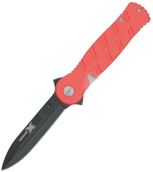 Schrade X-Timer Red Aluminum Manual Knife XT8