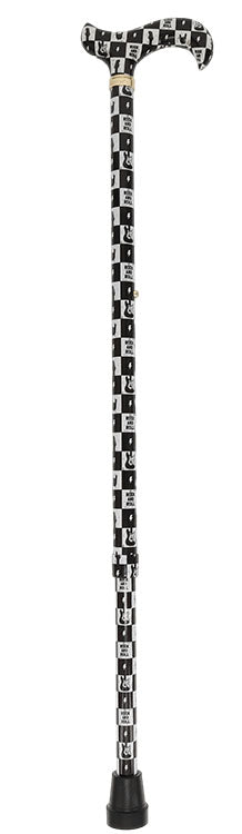 HD Pattern Designer Cane - Matching Handle & Shaft - Durable Adjustable Aluminum
