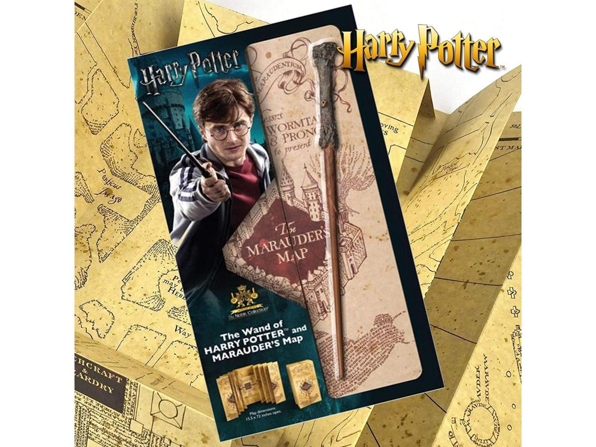 Harry Potter - Official Harry Wand and Marauders Map Gift Pack