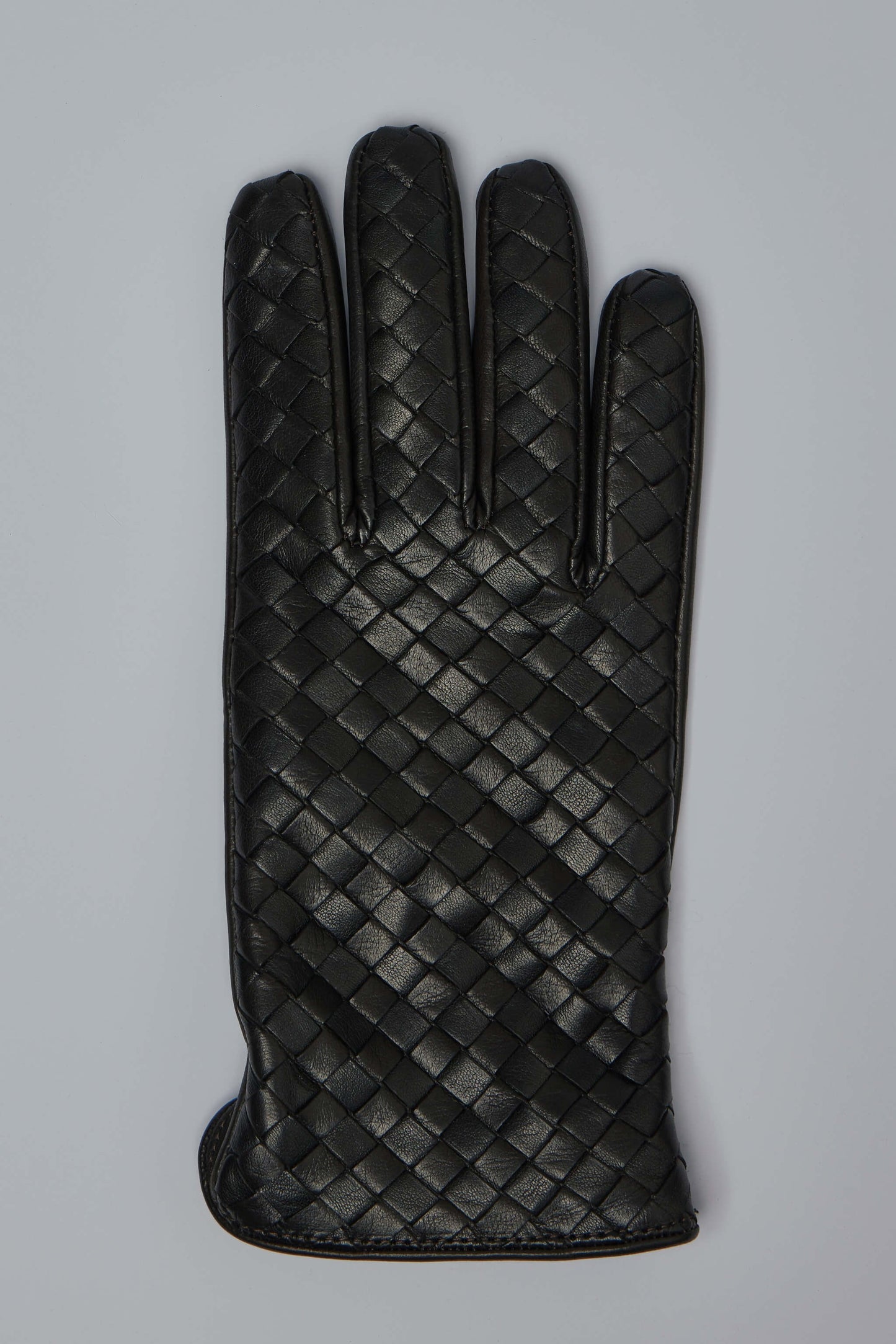 Intrecciato Leather Gloves