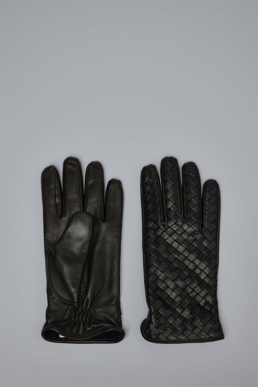 Intrecciato Leather Gloves