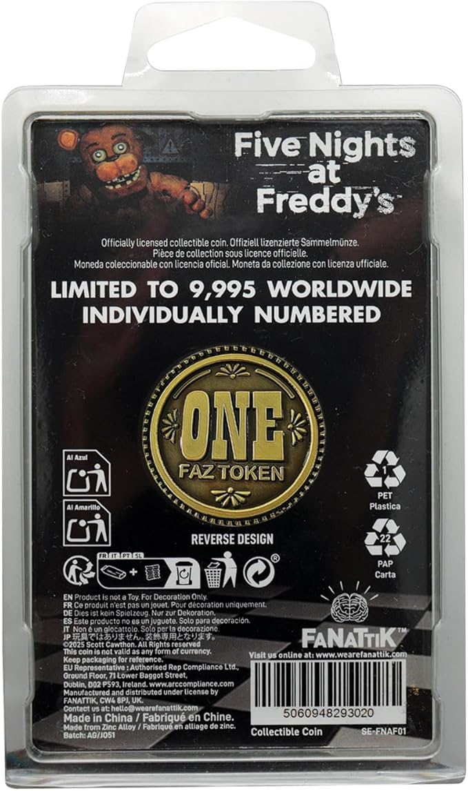 Five Nights at Freddy's – Official One Faz-Token Collectible Coin