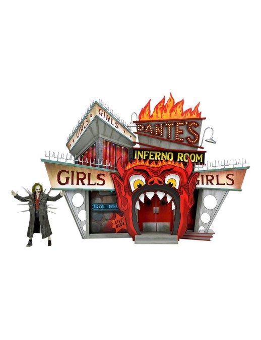 Beetlejuice - Inferno Room Deluxe Set Diorama With Exclusive Beetlejuice Action Figure