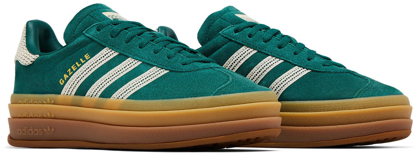 adidas Women's Gazelle Bold 'Collegiate Green White Gold'