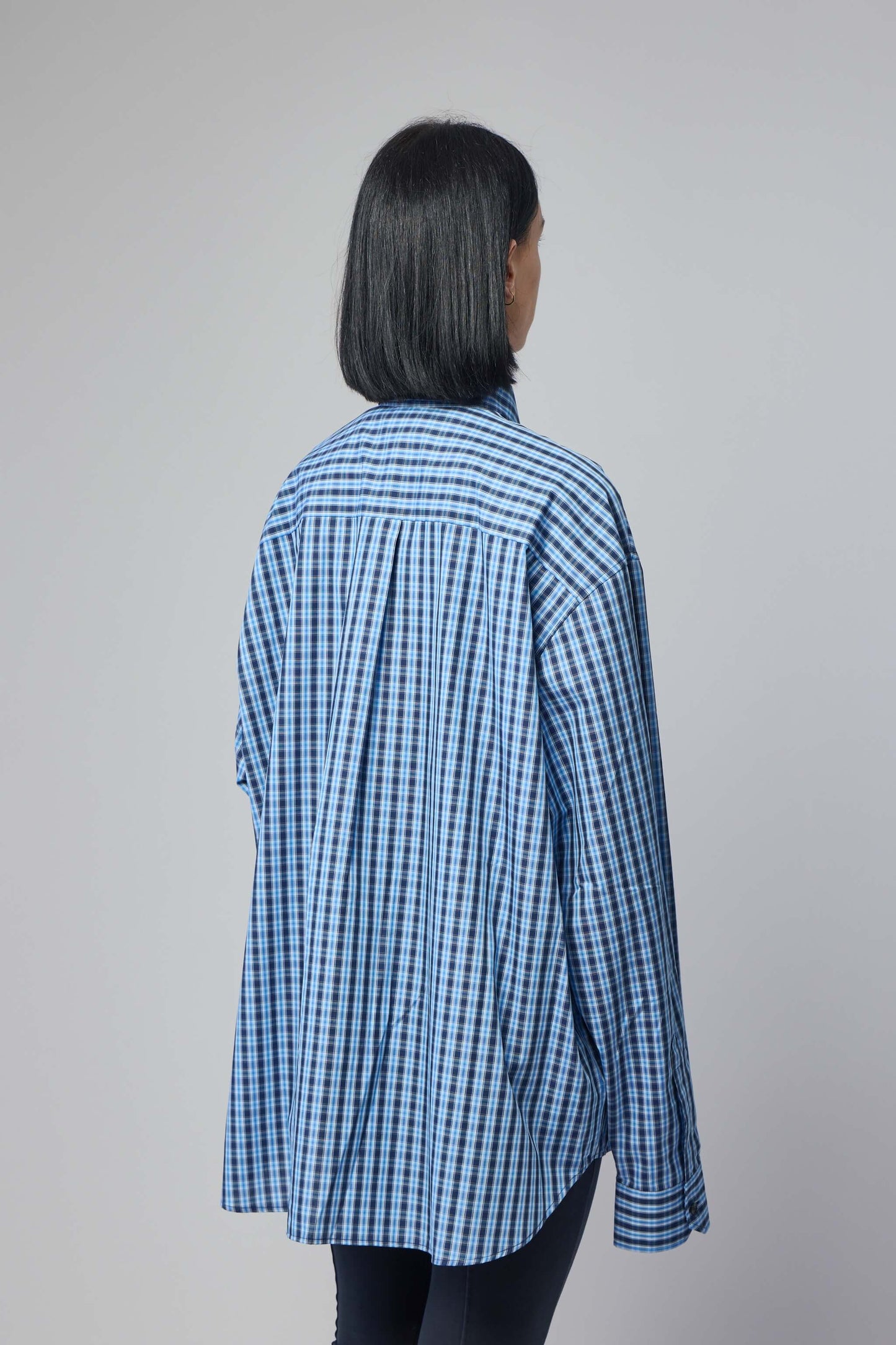 Checked Button-fastening Shirt