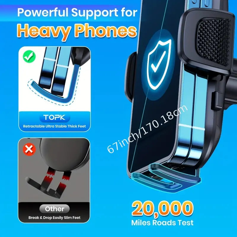 Unlock hands-free possibilities with our car phone holder