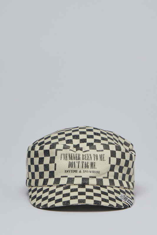 Printed Checkerboard Cap