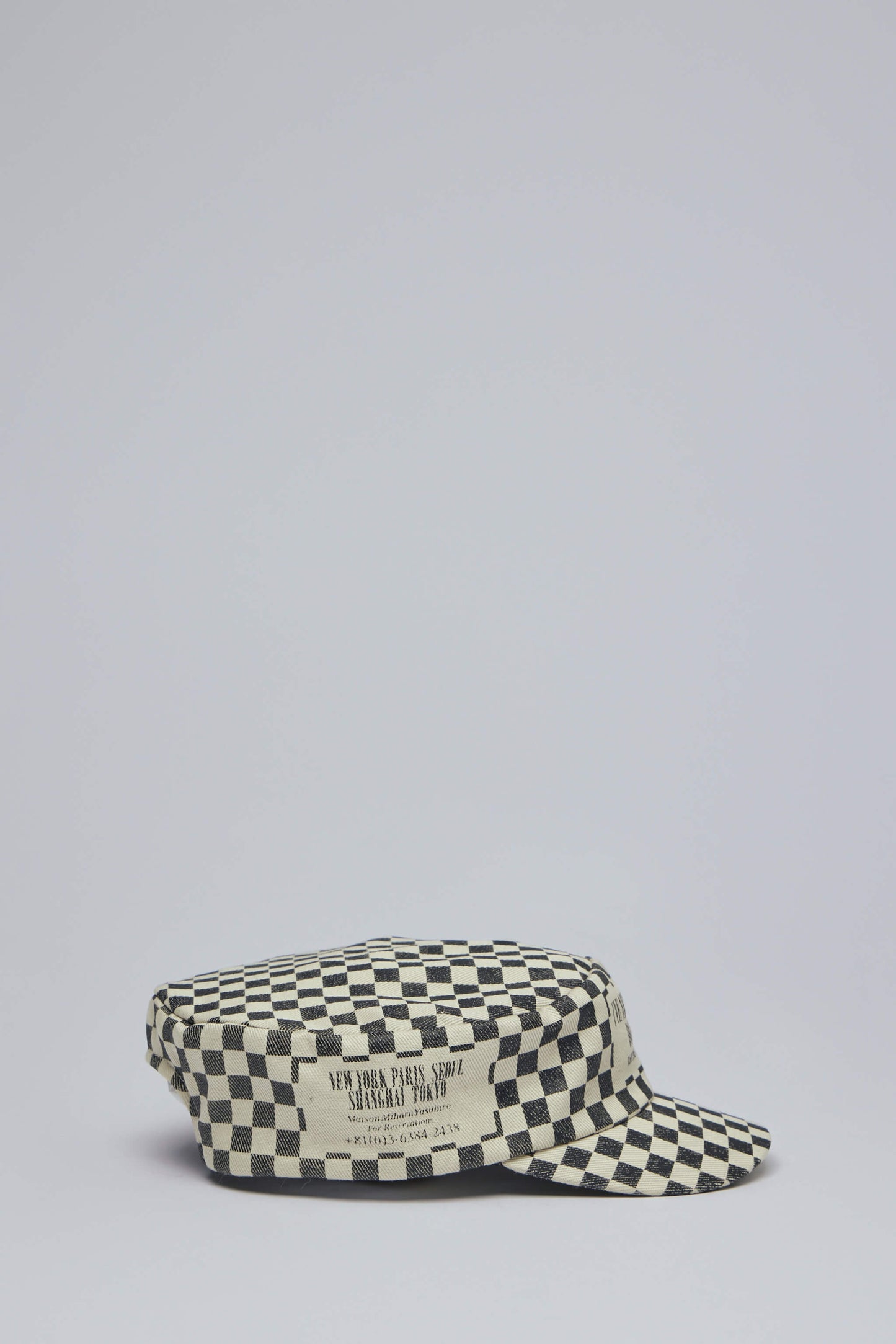 Printed Checkerboard Cap