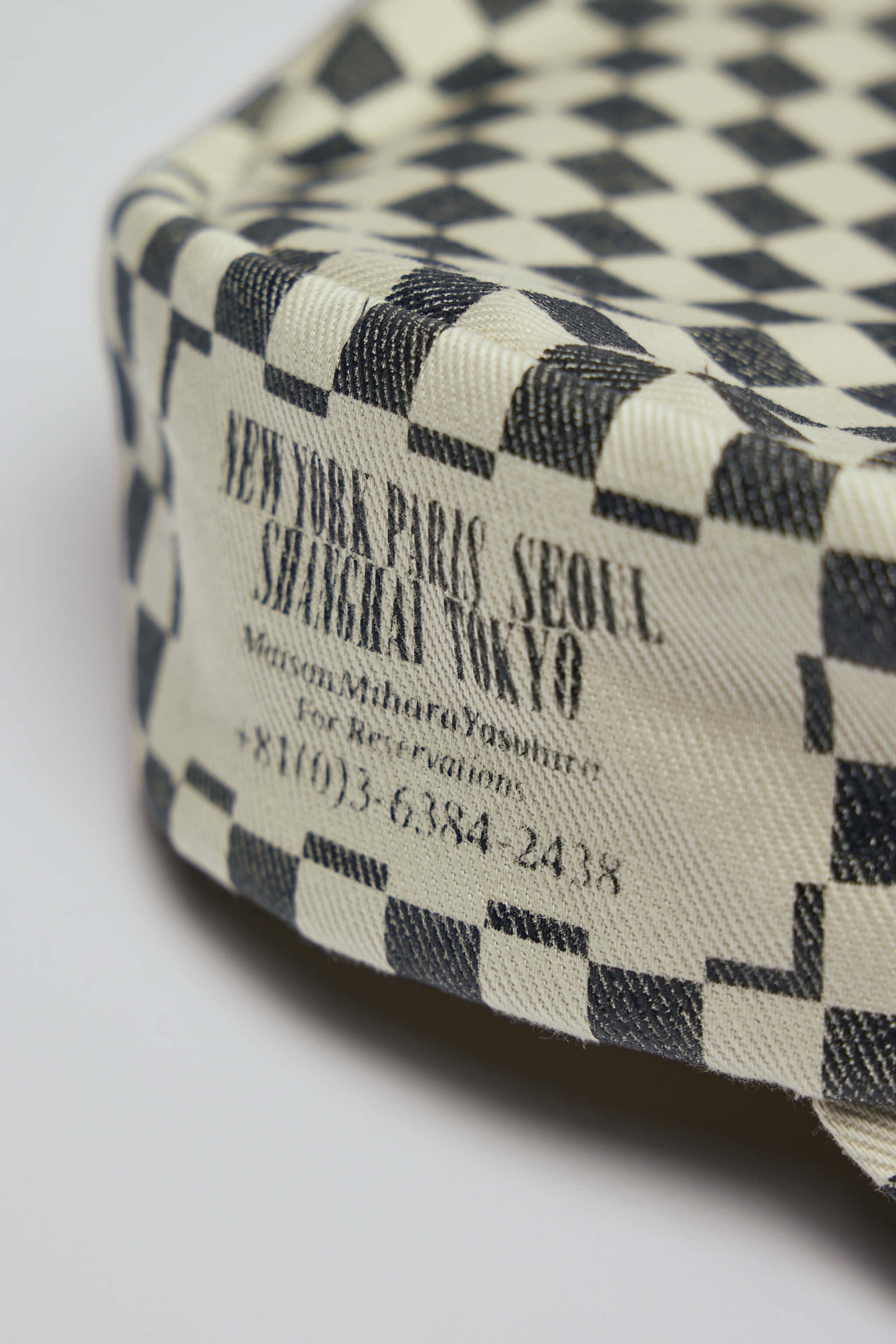 Printed Checkerboard Cap